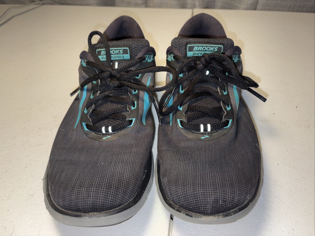 Brooks Womens Pureflow 1202621B067 Grey Black Running Shoes