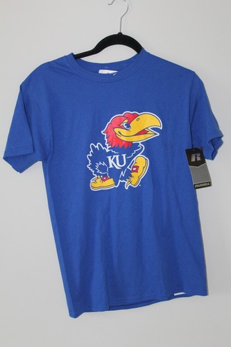 Camisa pequeña Russell Athletics de la Universidad de Kansas Jayhawks - Big Jay - KU para hombre - Imagen 10 de 11