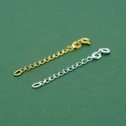 Genuine 925 Sterling Silver/Gold Vermeil Chain Necklace/Bracelet Extension