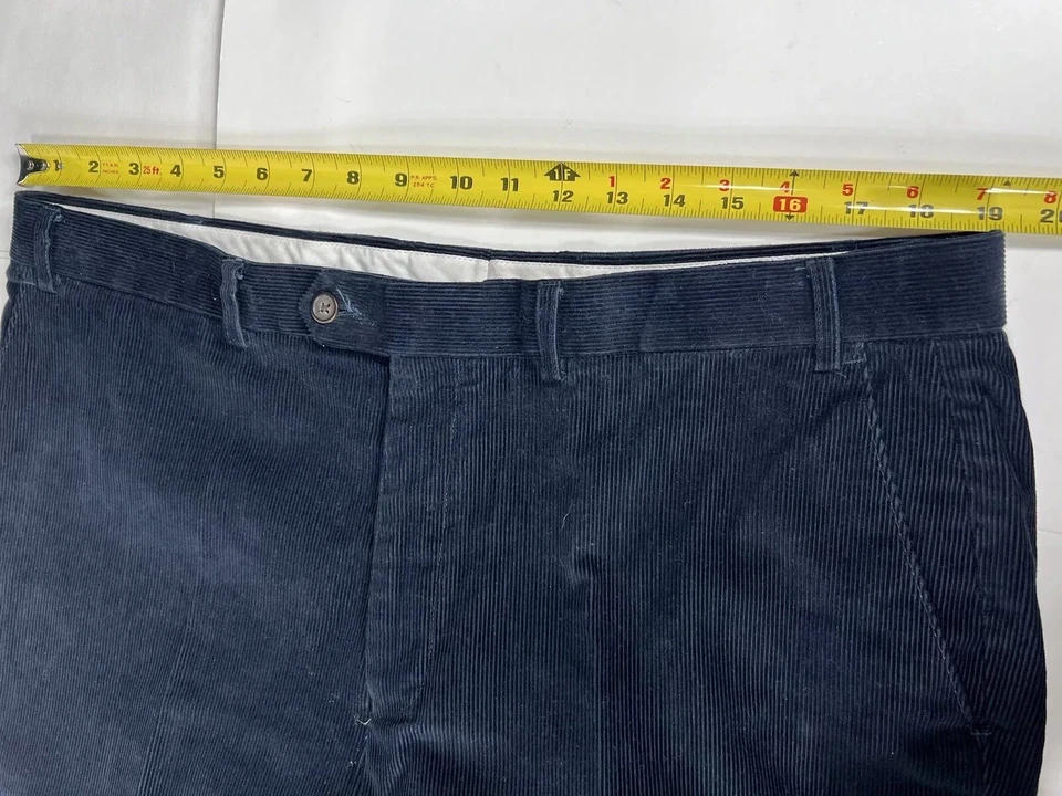 Pantalones Lauren Ralph Lauren Cords Hombres Pana 38 X 30 Azul Marino Otoño Academia Foto 4 de 4