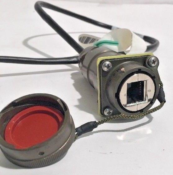 NEW Amphenol RJF2PEM1G Military RJ45 Jack to Modular Connector w ...