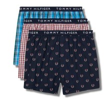 TOMMY HILFIGER MEN X3 - 243 JULES MEDIUM - 3 PACK WOVEN BOXER UNDERWEAR
