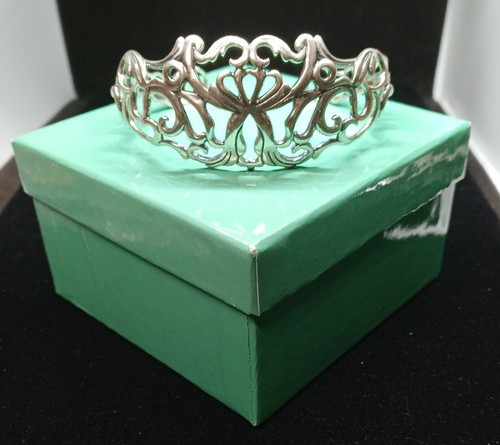 Carolyn Pollack Large Sterling Silver Filigree Cuff Bracelet New w box - Picture 3 of 11