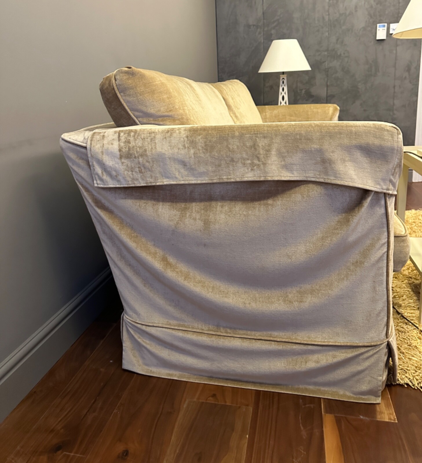 Extra Large 2 Seater Velvet Sofa used (Laura Ashley) eBay