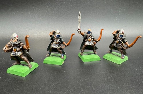 4 Shadow Warriors High Elves Schattenkrieger Hochelfen Warhammer Metall