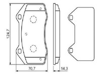 Original Bosch Bremsbelagsatz Scheibenbremse 0 986 494 551 FüR Renault