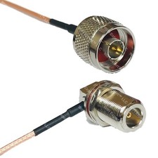 RG316 N MALE to N Female Bulkhead Angle RF Cable Rapid-SHIP LOT