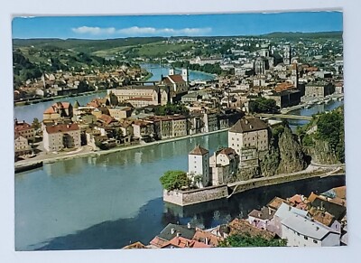 Postcard PASSAU die Drei-Flüsse-Stadt Three River City Germany 