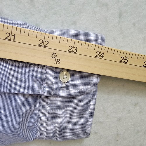 CAMISA ABOTONADA BROOKS BROTHERS HOMBRE TALLA 18 AZUL MANGA LARGA ALGODÓN - Imagen 6 de 6