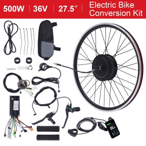 NEU 27.5 Zoll Vorderrad Elektro-Fahrrad 36V 500W Motor Ebike Conversion Kit - Bild 1 von 22