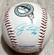 GREG COLBRUNN Signed Commemorative Florida Marlins Baseball ALA F11815