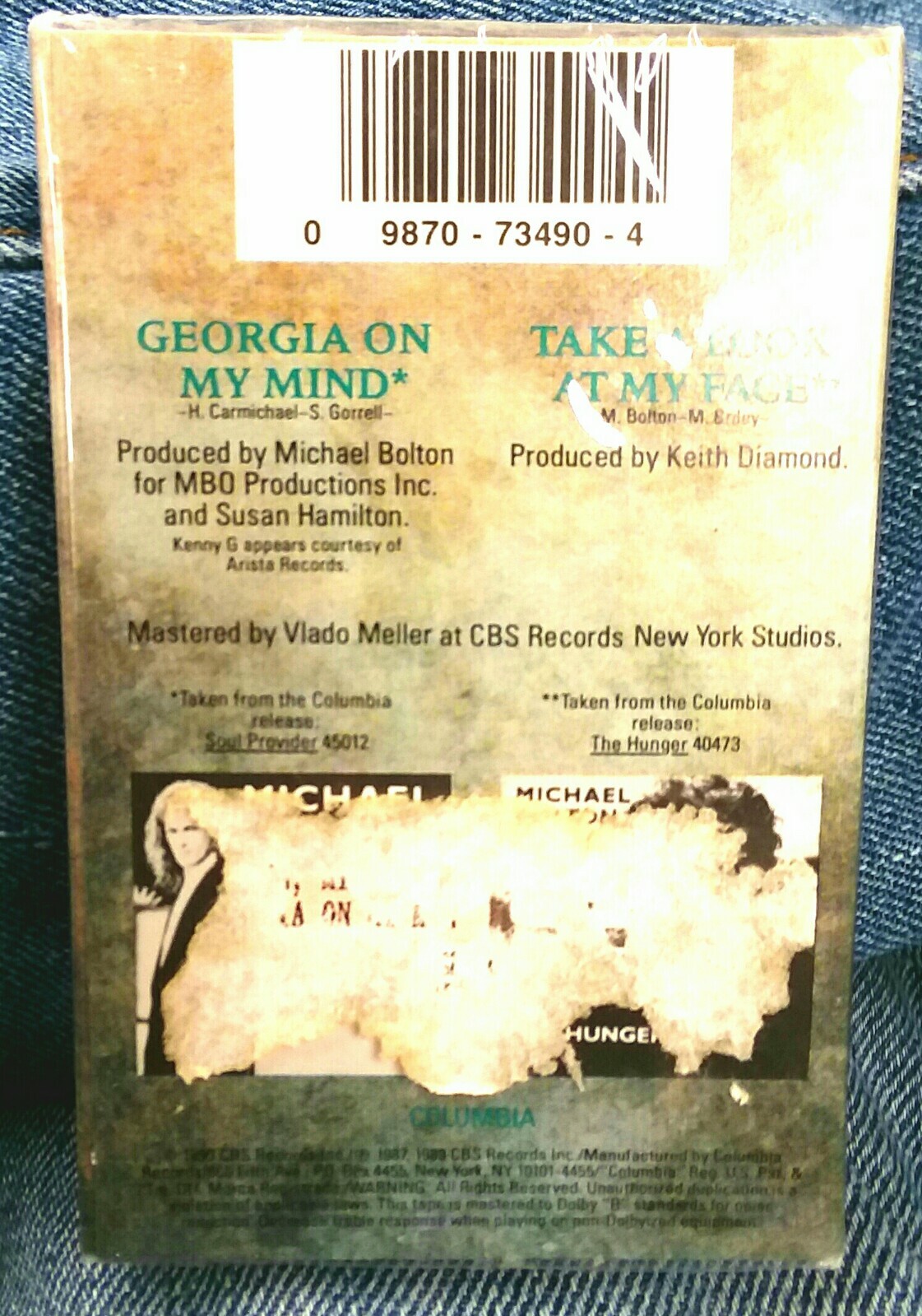 Michael Bolton On My Mind Cassette Single Tape NWOT New CBS