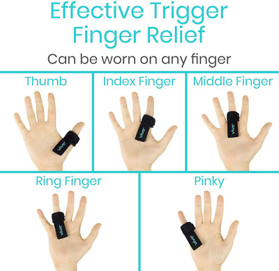 Vive Trigger Finger Splint - Support Brace For Middle, Ring, Index, Thumb 