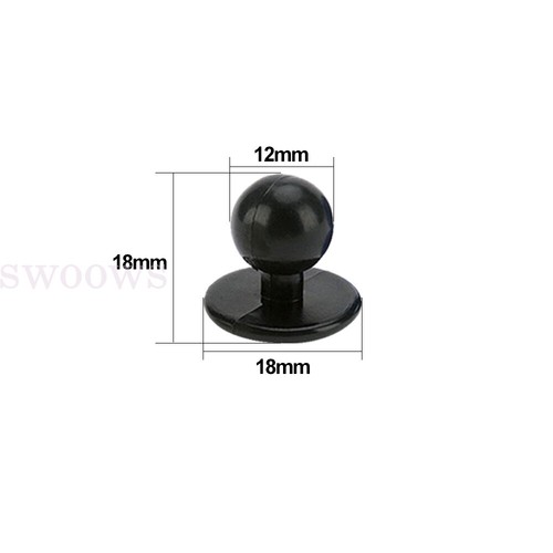 10-30x Chef Jacket Buttons Black Chefs Button Replacement pack set stud - Picture 3 of 3