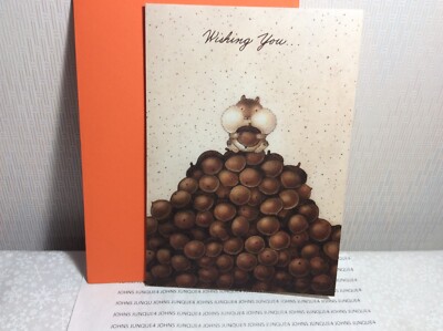 THANKSGIVING RSVP GREETING CARD New with Envelope ''Thanksgiving Blessings...''