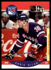 Chris Nilan 1992-93 Pro Set #205 New York Rangers