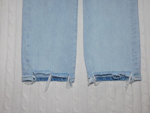 EXPRESS 2020 ― Size 2 ― STRAIGHT SUPER HIGH RISE Light Vintage Denim Jeans #BY91 - Picture 6 of 6