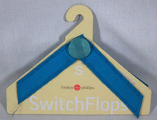 LINDSAY PHILLIPS SWITCH FLOPS BLUE COLOR STRAPS FOR FLIP-FLOPS SIZE SMALL NEW