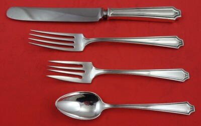 #ad King Albert By Whiting Sterling Silver Regular 4 piece Place Setting $424.26