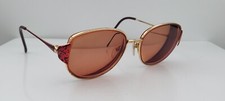 Vintage Albert Nixon AN-506 Gold Oval Sunglasses FRAMES ONLY Japan