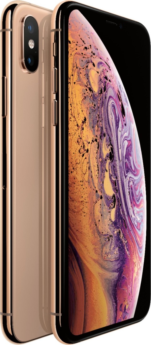 Apple iPhone Xs Silver Gray Gold - Very Good Condition - No