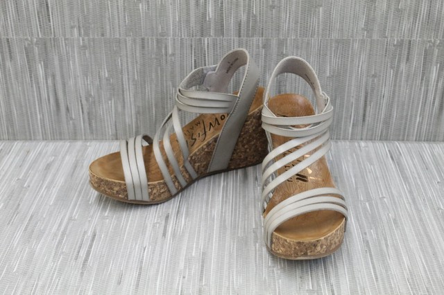Blowfish Womens Helm Leather Open Toe Ankle Strap Wedge Blush Dyecut Size 8.5 for sale online | eBay