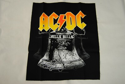 AC/DC HELLS BELLS BACK PATCH NEW OFFICIAL BACK IN BLACK SHOOT TO THRILL ANGUS