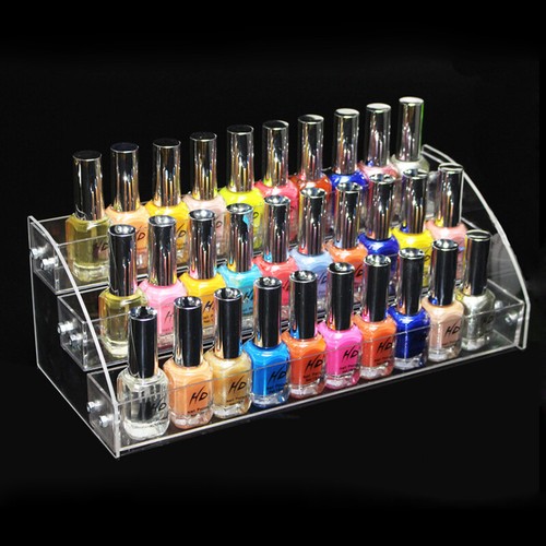 Acrylic Nail Polish Varnish Organiser Holder Desk Top Storage Display Stand Rack - Picture 4 of 12