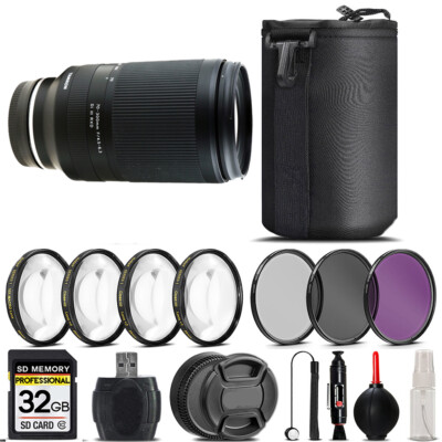 Tamron 70-300mm f/4.5-6.3 Di III RXD Lens (Z) +4PC Macro Kit+3 Piece Filter-32GB