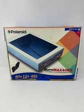 Vintage Polaroid BurnMAX40EX External CD Writer/Rewriter NEW Open Box E4