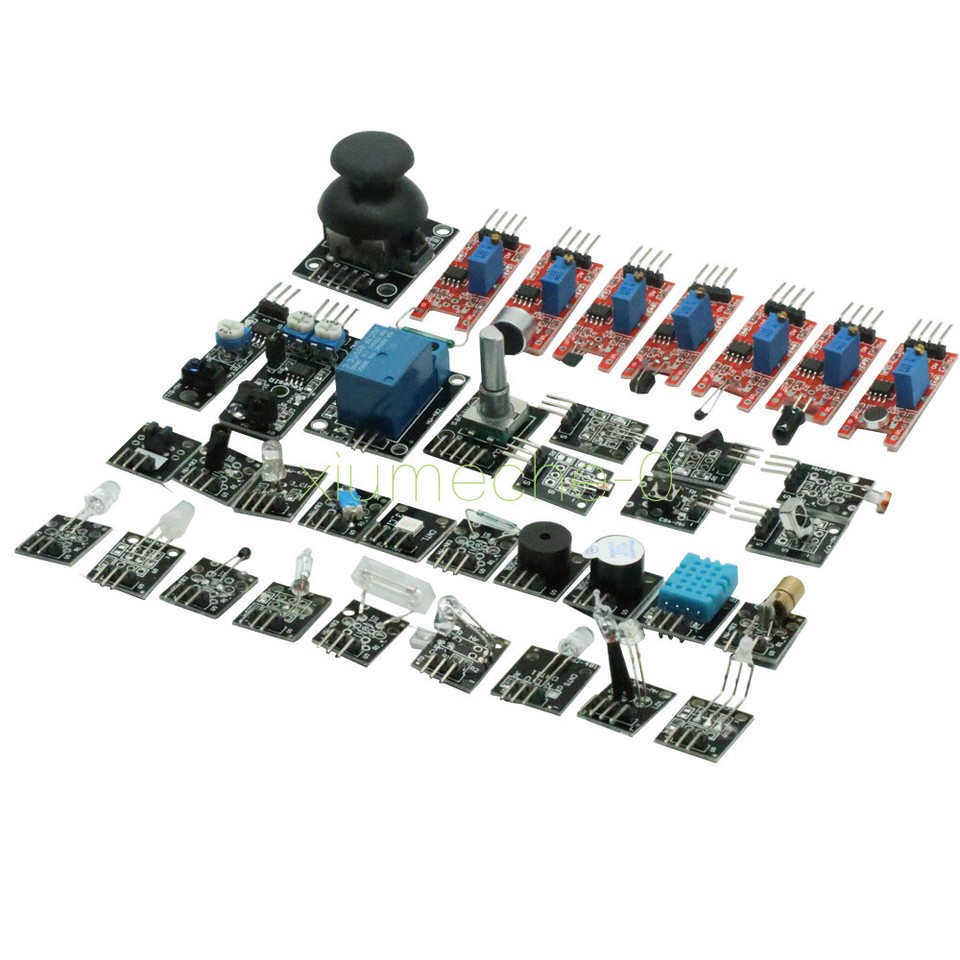 updated 45 in 1 sensor module starter kit for arduino... 45 in 1/37 in 1 Sensor Module Starter Kit Set For Arduino Raspberry Pi ...