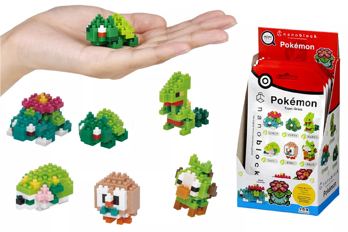 Pokémon Nanoblock Set Bloques de Construcción Caja de Pokémon (6 piezas)  Kawada