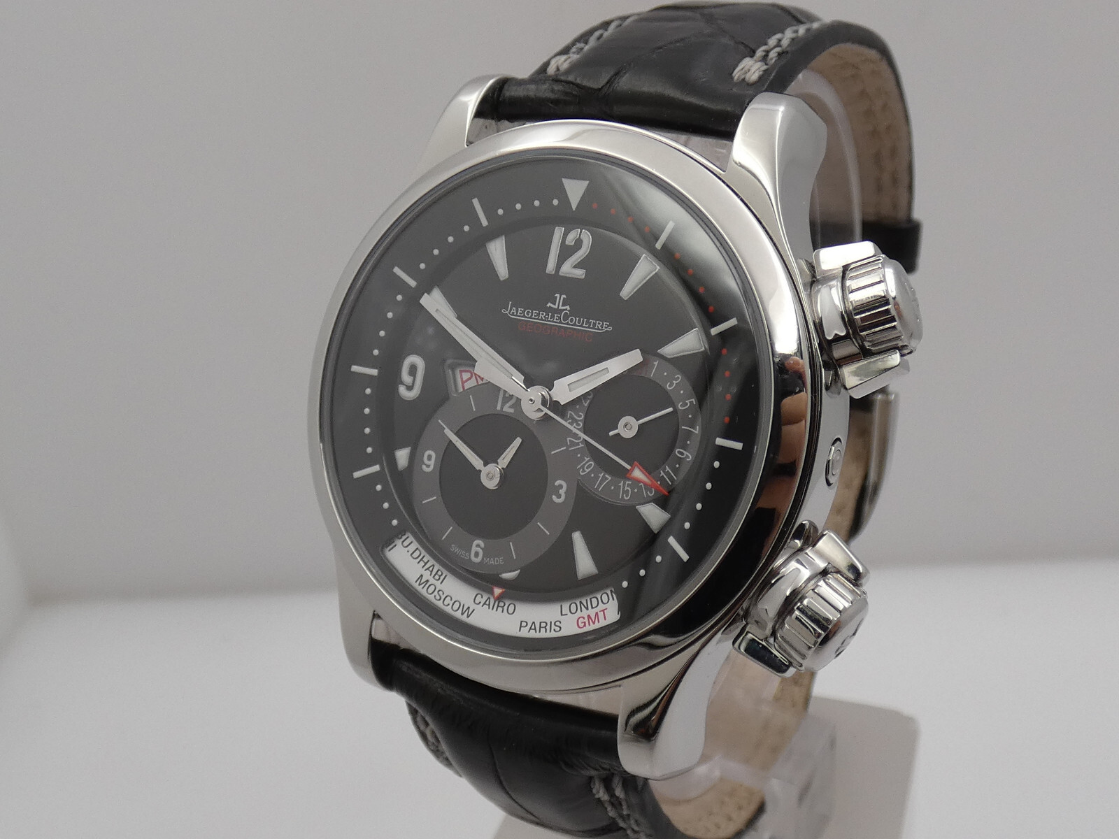 JAEGER LE-COULTRE MASTER COMPRESSOR GEOGRAPHIC 146.8.83 2000'S AUTOMATIC WATCH image 9