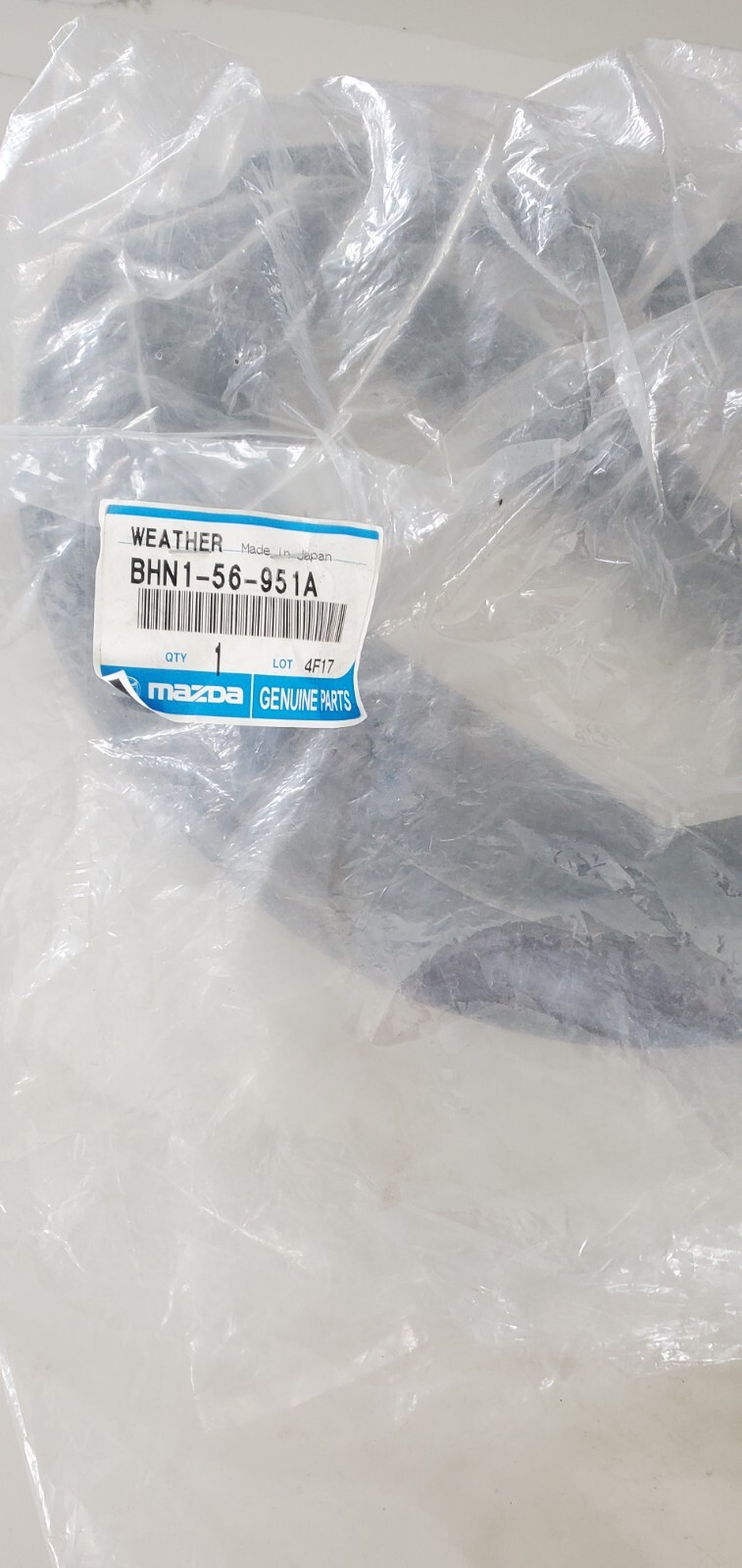 Genuine Mazda 3 Trunk Lid Weatherstrip Seal Lid (20152018) OE