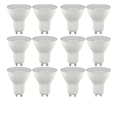 GE LED GU10 4W LED Leuchtmittel 3000K warmweiß 40W Halogen 12er Pack