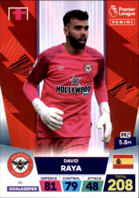 Panini Premier League 22/23 # 65 - David Raya - Team Mate