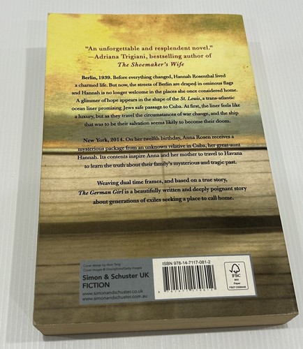 The German Girl by Armando Lucas Correa (Paperback, 2016) Historical Fiction VG - Picture 3 of 4