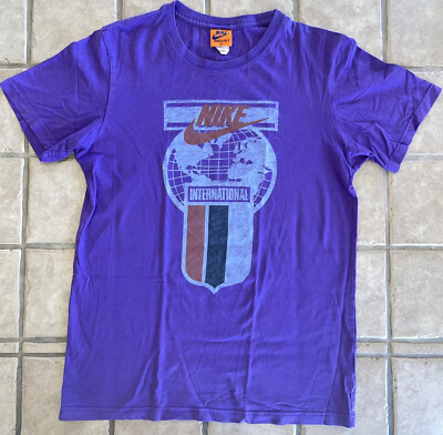 purple orange nike shirt