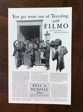 1930 vintage original ad Bell  Howell Filmo 70-D A Home Movie Camera
