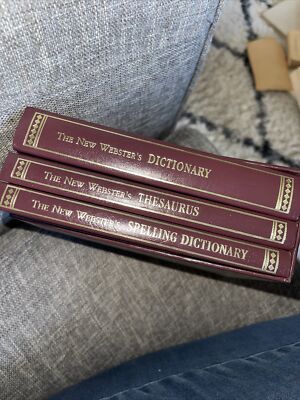The New Webster's Desk Reference Library 3 Volume Book Set w/ Slipcase
