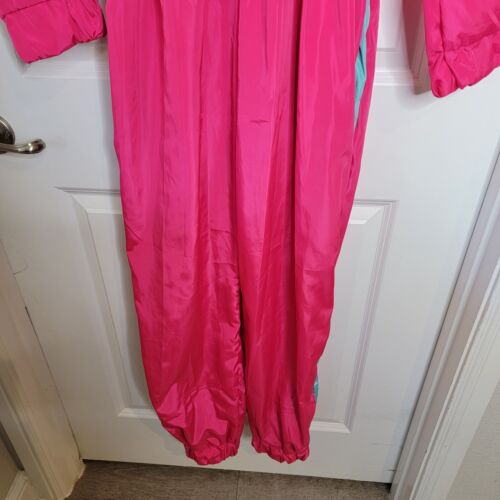 Vintage 80er 90er Y2K Neon Color Block Overall Overall Strampler Damen Kostüm - Bild 3 von 8