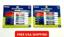 2x Pack Dry Erase Marker Set Of 12 Office Hub Multicolor Markers Free Shipping
