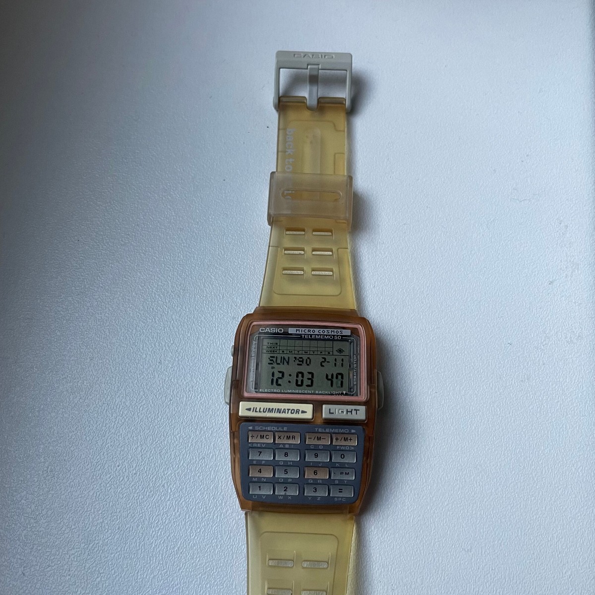 CASIO カシオ データバンク MICRO COSMOS DBC-63 Vintage Casio Dbc 63 Micro Cosmos With Flash/dc Background