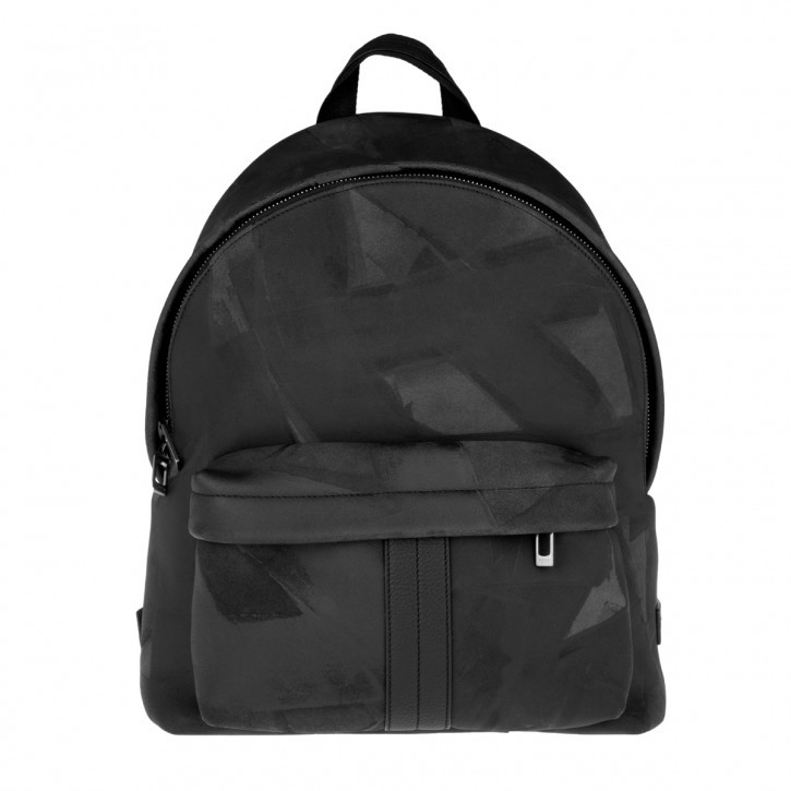Tod's Zaino Backpack in Black Textured Suede Leather Limited