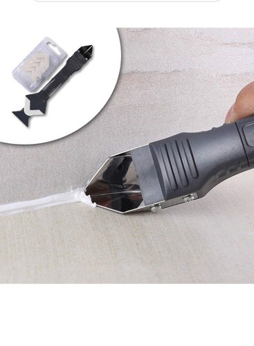 Plastic Sealent Spreader Scraper Caulking Finishing Clean Remover Grout Tool Kit - Picture 2 of 7