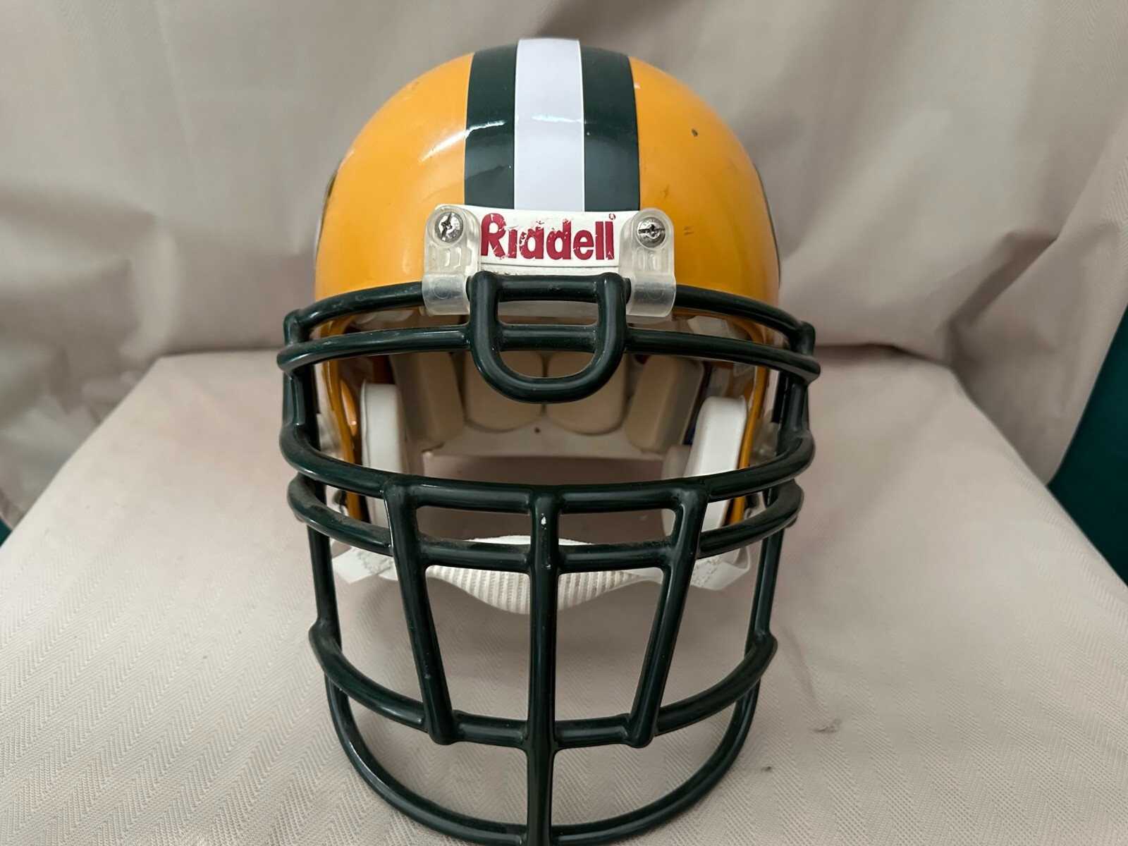 Vintage Green Bay Packers Custom " Reggie White " Full Size Riddell Game Helmet - Picture 2 of 8