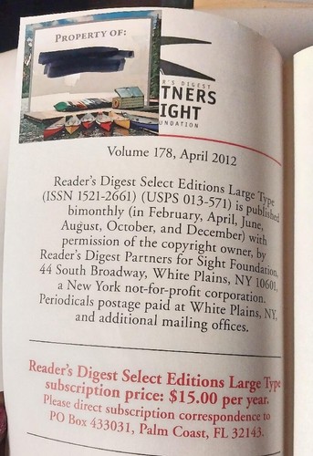Lot of 6 Paperback READERS DIGEST BOOKS Select Editions LARGE TYPE Print Novels - Picture 18 of 76