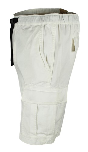 NEW MENS DENIM SUPPLY RALPH LAUREN WHITE COTTON TWILL BELTED CARGO SHORTS L - Picture 2 of 4
