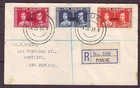 q8124/ Niue Islands Overprint on New Zealand Registered FDC Cover 1937