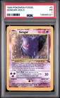 1999 POKEMON FOSSIL #5 GENGAR-HOLO PSA 1